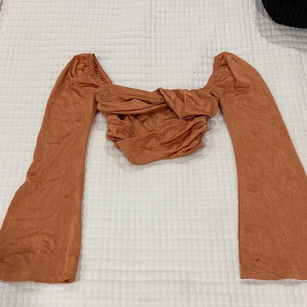 Oh Polly Elegant Rust Women's Top